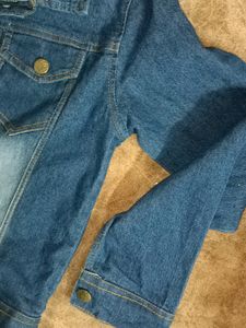 Women&#39;s Denim Jacket,With Flower Print