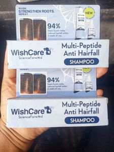Pack Of 2 ❤️ Wishcare Peptide Anti Hairfall Shampo
