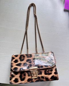 Leopard Print Chain Bag