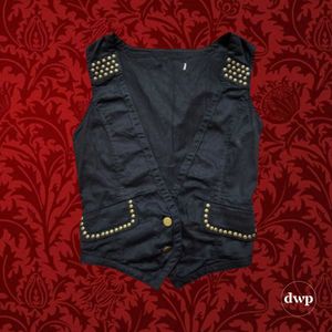 Black Vintage Y2k Vest