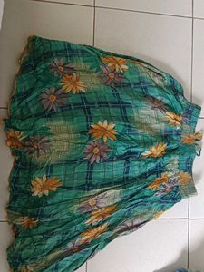 Floral Print Skirt