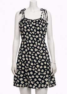 Daisy Print Mini Dress