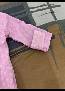 Pink Lucknowi Kurti