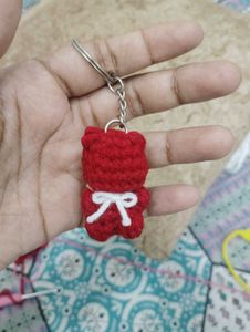 &#34;❤️ Handmade Teddy Keychain 🧶✨&#34;
