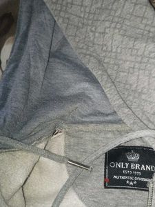 Gray Zip-Up Hoodie