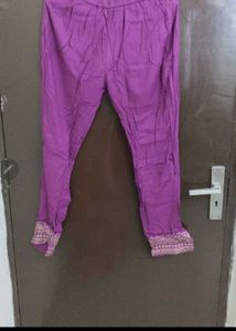 Rayon  Purple Kurta set 💜 with freebies