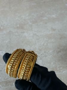 Elegant Gold Bangle Set
