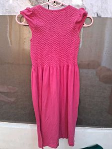 Pink Textured Dress