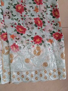 3 Piece Unstitched Soft Georgette Suit