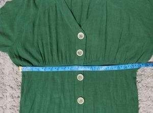 Green Button-Down Dress