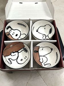 Snoopy Ceramic Bowls - Set of 4