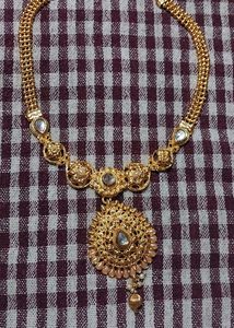 GOLDEN MANDIR NECKLACE.