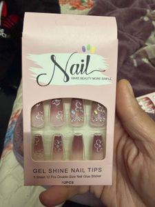 Floral Gel Shine Nail Tips