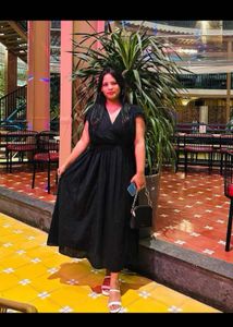 H&amp;M Black Boho Cotton dress