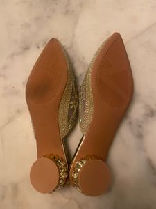 Brand New Gold Low Block Heels