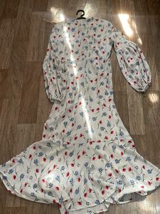 Dress Length- Maxi  Sleeves- Long Puff Sleeve It A