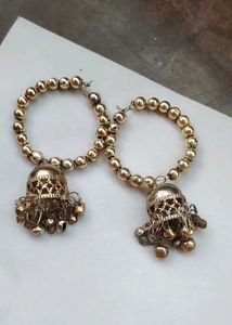 Boho Jhumka Earrings