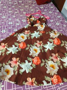 Strappy Floral Print Maxi Dress