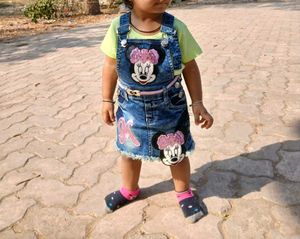 Cute Denim Jumper Dress
