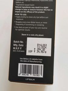 Dr. Sheth&#39;s Lip Balm SPF50+