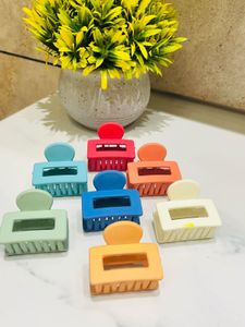 Colorful 7  Hair Claw Clips