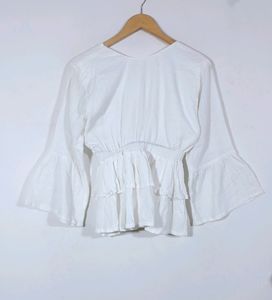 Peplum V Neck Tops(Women&#39;s)