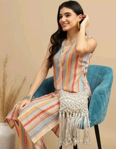 Striped Kurta Set - Women's Ethnic Wear