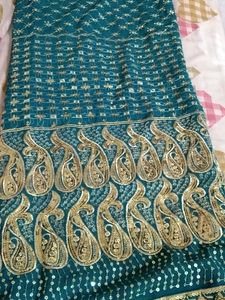New Saree Without Fall Picho