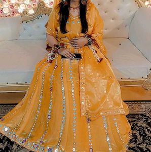 Yellow Embellished Gown