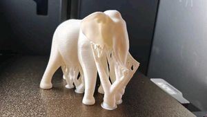 Elephant Showpiece 3d Printed