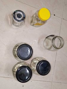 Glass Storage Jars (Set of 5)