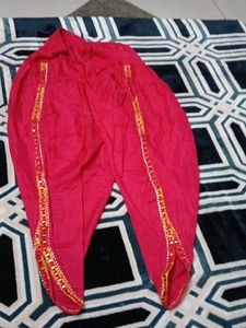 Red Floral Print Ethnic Suit