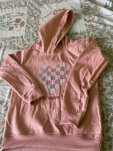 Pink 'Be Happy' Hoodie