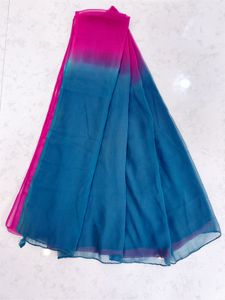 Teal and Pink Kurti With Churidar Dupatta