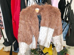 faux fur overcoat
