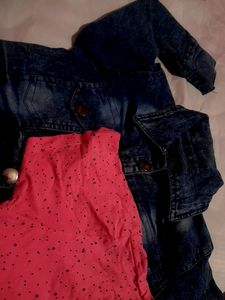 Combo Of Gems Top N Jeans Ladies Jacket