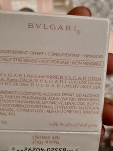 Bvlgari Perfume Branded With Tag