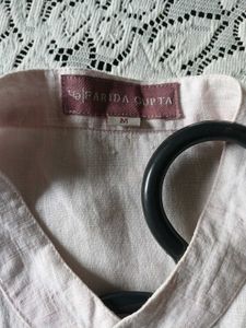 Light Pink Shirt For Men From Farida Gupta Brand