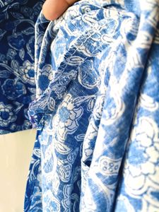 Kurta Pant Set Jaipuri Print Floral Stitched