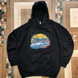 360 gsm new Cool Car Graphic Hoodie