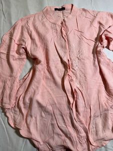 Peach Bell Sleeve Top