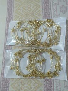 kashmiri Golden Ghungroo Bangles (Set of 16)