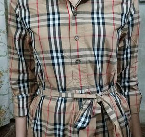 Burberry-esque Plaid Dress