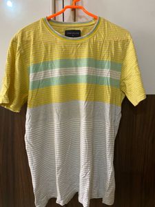 Round Neck Striped Tee