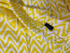 Yellow Printed Kurta Set
