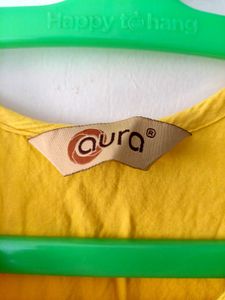 Mustard Yellow Straight Kurti