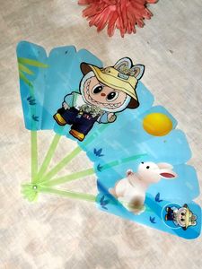 Cute Bunny Hand Fan