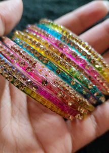Colorful Royal Glass Bangles