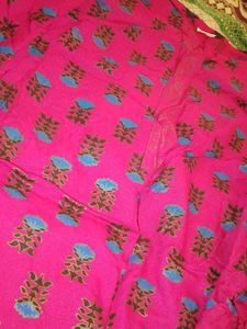 Pink Floral Print Fabric