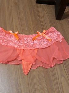 Cute Coral Lace Panties